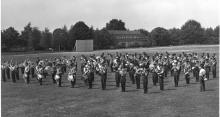 Hohne- Garrison mass-band during rehearsal for VIP visitor.   1969..     photo-Jaaa